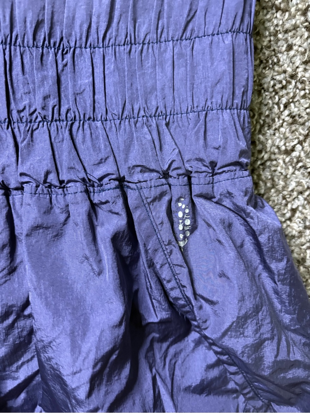 FP Movement by Free People Lavender High-Waist Smocked Athletic Shorts - Picture 2 of 4